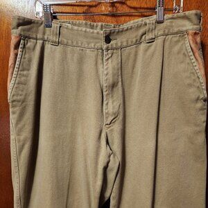 Men's Size 38 Orvis Tan 4 Pocket Straight Leg Denim Jeans